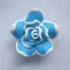 Flor de argila macia 35mm atacado rosa antigo acessórios diy Traje feminino adorno de cabeça grampo de cabelo Joias colar flores