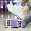 Zapatos con Ruedas de Cuatro Ruedas para Niñas, Zapatos Deportivos con Ruedas, Nuevo Modelo Primavera 2025, Patines para Niños Mayores