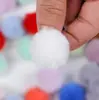 Bola de Pelo Falsa de Coelho Rex, Pingente de Bola de Pelúcia Colorida, Chaveiro de Pelo de Coelho Rex, Acessórios DIY para Sapatos e Chapéus, Direto do Fabricante