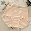 Calcinha Antibacteriana Feminina 10A Cintura Média-Alta Sem Costura com Forro Antibacteriano Estendido Tamanho Grande com Leve Controle de Barriga
