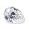 Moissanita Forma de Pera Color D Llena de Fuego y Color Moissanita Piedra Suelta Forma de Gota Moissanita Blanca 0.5-3 Quilates Mayoreo