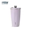 Tyeso Nueva Taishuo Taza de Café Taza Térmica con Popote en Forma de Diamante Taza de Agua para Niñas de Apariencia Elegante Gran Capacidad Taza para Coche