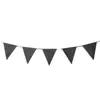 Bandera de Papel con Cuerda Triangular Dorada y Plateada, Rosa Cebolla Dorada, Negra, Decoración de Fiesta, Banderín de Tirar