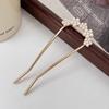 Super fada elegante grampo de cabelo em forma de U com pérolas estilo antigo para todas as ocasiões coque alto coque de cabeça palitos de cabelo grampo simples acessórios de cabelo