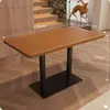 Mobiliario de comedor de alta gama, incluyendo mesas y sillas, popular en cafés de moda, establecimientos comerciales, restaurantes, hoteles y casas de huéspedes; mesas y sillas de comedor de madera maciza hechas a medida