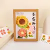 2026 Nuevo Modelo Marco de Fotos de Cerámica de Alta Gama con Flores para el Día del Maestro Regalo Hecho a Mano para Maestros Marco de Fotos Hecho a Mano