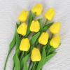 Pu Mini Tulipa Artificial Flores Falsas Estilo Nórdico Decoração Casa Hotel Salão de Casamento Flores Artificiais Mais Vendidas Alta Simulação