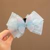 Pinza de clip con forma de lazo para niños plato para el pelo de princesa tocado pinza para el pelo degradada de alto valor de color para niñas pin para el pelo en la parte posterior de la cabeza venta al por mayor mujeres
