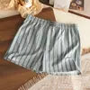 Pantalones Rayados Aruo para Hombre Sueltos Talla Grande Verano Transpirables Shorts para Casa Multiusos Cómodos Calzoncillos tipo bóxer Pantalones Aruo