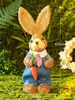 Paquete de Materiales Hechos a Mano para Niños Manualidades Familiares DIY Conejo de Paja Actividad Creativa para Jardín de Infancia Juguetes para Niñas