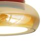 Lámpara de Techo para Pasillo Estilo Platillo Volador Nórdico Color Crema Lámpara de Techo para Balcón Lámpara de Entrada de Cristal Estilo Antiguo para Vestidor