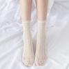 Calcetines japoneses de lolita, calcetines cortos de encaje con agujeros, calcetines suaves para estudiantes de lolita, calcetines femeninos para niñas