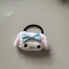 Goma para el pelo estilo caricatura japonesa con perro rosa lindo y orejas grandes, adecuada para estudiantes y chicas suaves, accesorio para el pelo, regalo de graduación