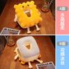 Almohada de siesta de doble cara de seda helada con diseño de galleta, nuevo estilo, para dormir, para la oficina de estudiantes, para el almuerzo, para la mesa de los niños.