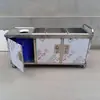 Carro Móvil Tipo Swill de Acero Inoxidable para Recolección de Sobras de Comida, Mesa, Vajilla para Restaurante, Cafetería, Comedor, Hotel
