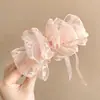 Pinza Plátano Plisada Vertical con Lazo Floral para Cola de Caballo de Verano 2026 Nuevos Pasadores para la Parte Posterior de la Cabeza Accesorios para el Cabello