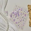 Pegatinas Metálicas para Manicura DIY Pegatinas para Uñas Estilo Ballet Estilo Exquisito Bordado Rosa Joyería Material Accesorios para Uñas Portátiles