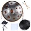 Lufing Tambor de Mão Disco de Mão Handpan Disco de Mão 440 Hertz 432 Hertz Tambor Etéreo Forjado à Mão Tambor de Língua de Aço