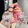 Estilo Coreano Nuevo Llavero de Gato con Estampado de Leopardo Acrílico Estilo Ins Accesorios Versátiles para Bolsos de Pareja Llavero de Coche