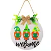 Colgantes Populares Navideños de Estilo Nórdico para Puerta Decoraciones de Pared Feliz Navidad Accesorios Festivos