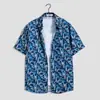 Roupas de coco Sanya plus size, camisa solta de casal hip-hop, manga curta, mahjong, flor, estilo retrô Hong Kong, estilo japonês para homens e mulheres