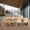 Nuevo Juego de Mesa y Sillas de Madera Maciza Estilo Chino Estilo Wabi-Sabi para Recepción de B&B, Sala de Té, Soporte para Té de Preparación en Seco Disponible