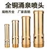 Aspersor Yongquan de cobre completo cabeza de fuente burbujeante paisaje acuático circulación estanque de peces rociador seco fuente exterior juego completo