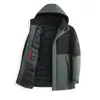 Chaqueta de algodón para hombre más vendida transfronteriza, abrigo de invierno para hombre, engrosado y cálido, de bloques de color, con capucha, chaqueta acolchada de algodón grueso, ropa de invierno