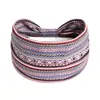 Diadema de Yoga Bohemia Retro Estampada Europea y Americana Diadema Deportiva para Mujer Anti-Sudor Correr Versión Ancha Pañuelo Africano