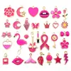 Conjunto de 400 Acessórios Pequenos Mistos, Pingentes de Liga Esmaltada para DIY de Pulseira, Colar, Brinco, Acessórios para Chaveiro e Materiais de Pingente