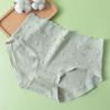 [Stock Disponible Transfronterizo] Ropa Interior de Algodón Puro para Mujer, Ropa Interior de Algodón Estampada para Mujer, Calzones sin Costuras de Cintura Media