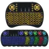 Teclado I8 Mini Teclado Sem Fio Mouse de Ar Controle Remoto Bateria Seca Bateria de Lítio Luz de Fundo Três Cores Luzes de Corrida em Estoque