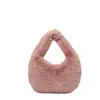 Bolso de peluche personalizado bolso de axila varios tamaños colores bolso de mano bolso de un solo hombro cruzado bolso dulce de bola de masa