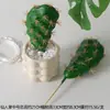 Cactus Simulado, Planta Suculenta Artificial, Columna de Cactus de Espuma, Adornos de Plantas Verdes de Alta Simulación, Flores Artificiales en Maceta