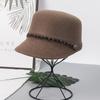 Sombrero octogonal de lana para mujer otoño e invierno boina estilo Corea del Sur sombrero de copa de caballero sombrero de equitación británico gorra con visera estilo Chanel