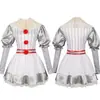 Vestido de mujer con alma de payaso, disfraz de Halloween, payaso de terror, juego de rol, cosplay, fábrica