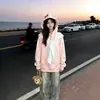 Diseño con estampado de Hello Kitty, lindo y divertido, estilo japonés, sudadera con capucha para mujer, nuevo top casual de otoño/invierno