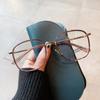 Gafas Lisas de Nuevo Estilo Chiai Estilo Coreano Montura Distintiva para Miopía Gafas Antiazules de Moda Callejera Trendy para Mujer