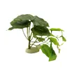 Caja para Reptiles Planta de Simulación Plantas Acuáticas Adornos de Simulación Tanque de Peces Paisaje Plantas Ornamentales Hojas Solubles en Agua en Bambú Tortuga