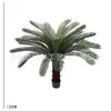 Planta em Vaso de Cica Altamente Realista para Paisagismo Interno e Externo, Folhagem Artificial, Decoração de Planta de Jardim Artificial, Ornamento de Bonsai, De Chão