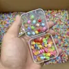 Novo Mini Desenho Animado Colorido Brilhante Tartaruga Brinquedo Modelo Celebridade da Internet Popular DIY Arte de Unha Joias Acessórios Embalagem