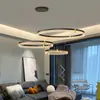 Lustre de Sala de Estar Moderno Simples Circular Estilo Italiano Lâmpada Luz Quarto Sala de Jantar Apartamento de Luxo Hotel Lobby Lâmpadas