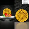 Decoración de Plato de Sashimi Japonés con Flores y Hierbas, Platos de Barbacoa Japonesa Adornados con Mariscos, Decoraciones Artísticas de Platos de Mariscos
