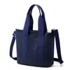 Bolso de lona nuevo de estilo japonés muy elegante, moderno y sencillo, bolso tote de gran capacidad, adecuado para el uso diario, bolsa para el almuerzo multiusos para mujer