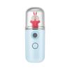 Mini Coelho Portátil Dispositivo de Hidratação com Injeção de Oxigênio e Luz Azul para Uso Doméstico, Design Fofo