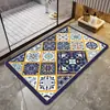 Felpudo Retro de Lujo Ligero para Entrada y Baño, Felpudo Antideslizante y Resistente a la Suciedad para Vestíbulo, Felpudo para Puerta de Entrada del Hogar