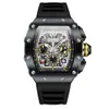 Explosiones de AliExpress ONOLA Transmisión en Vivo de TikTok Reloj Multifuncional Impermeable para Hombre Correa de Silicona Deportivo de Cuarzo para Hombre