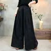 Pantalones anchos de algodón jacquard étnico retro estilo chino, nueva colección de otoño, corte holgado, talla grande, pantalones largos casuales para mujer, adecuados para madres