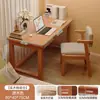 Mesa de Estudo Infantil em Madeira Maciça Quarto Mesa de Casa Estante Mesa Integrada Simples Moderna Mesa de Estudo Escrita para Estudantes