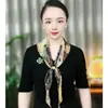 Bufanda triangular de protección para el cuello de verano, versátil, ligera, transpirable, de secado rápido, pañuelo chal multifuncional de seda para protección solar de mujer